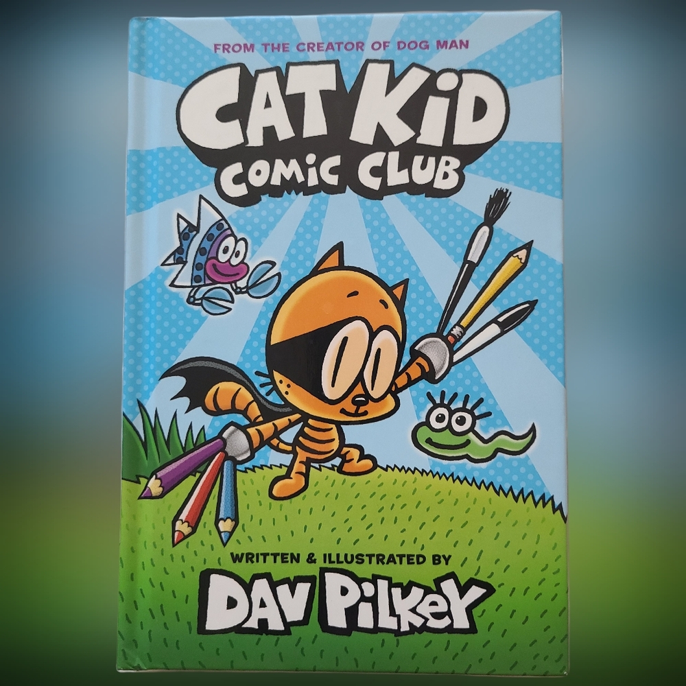 Cat Kid Comic Club hardcover book - Dav Pilkey - Like New!